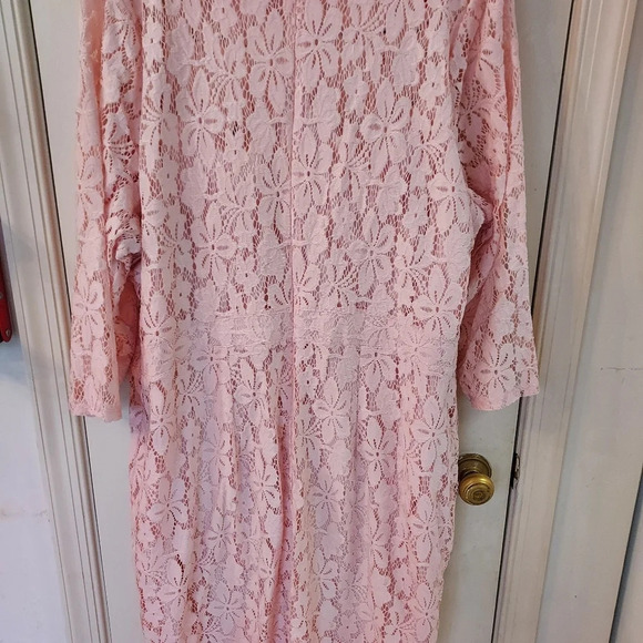NWT Beautifcurve X Lane Bryant Pink Lace Sheath Dress in Size 24 - Picture 10 of 13